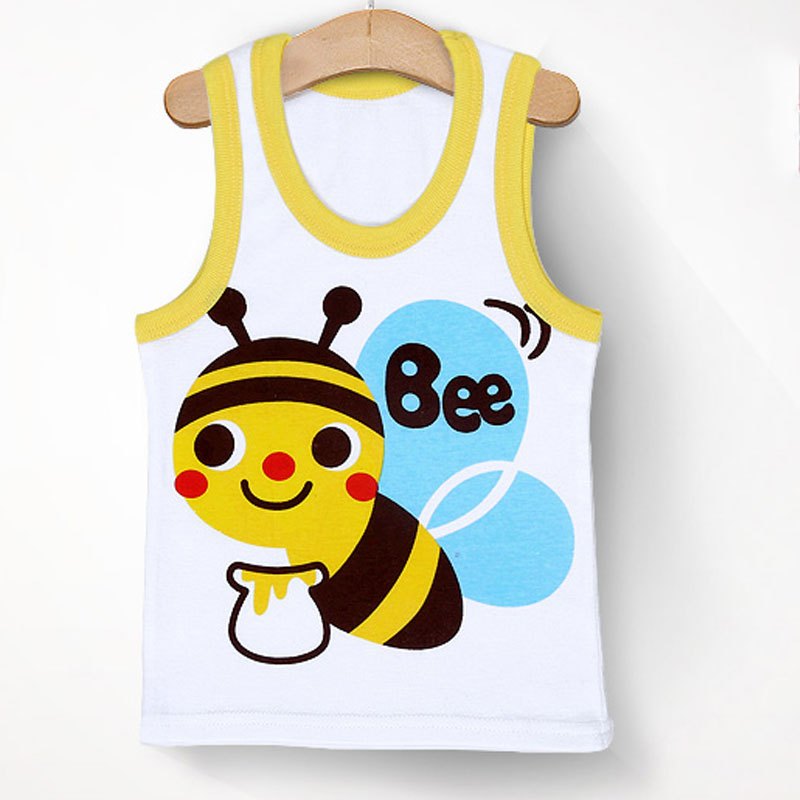 吊带小孩宝宝打底衫可爱卡通萌趣吊带背心马甲婴童服装