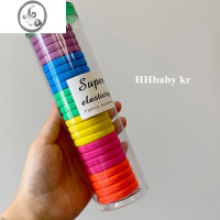 JiMi【HHBABY KR】韩国ins风弹力发圈抖音网红毛巾圈皮筋20根装发绳K A紫色系 均码