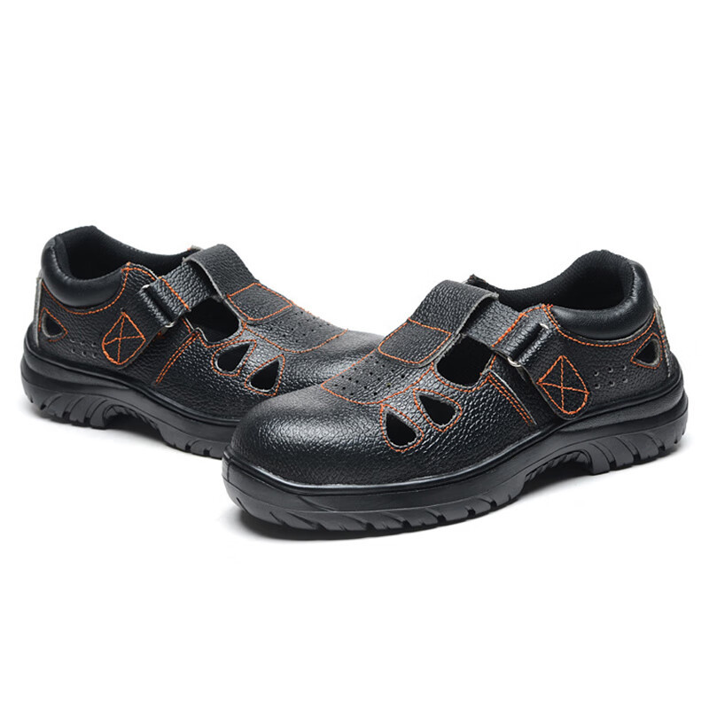 苏识 3110315劳保鞋 防砸防刺穿防滑男士安全防护鞋 37码 041大孔黑色(双)
