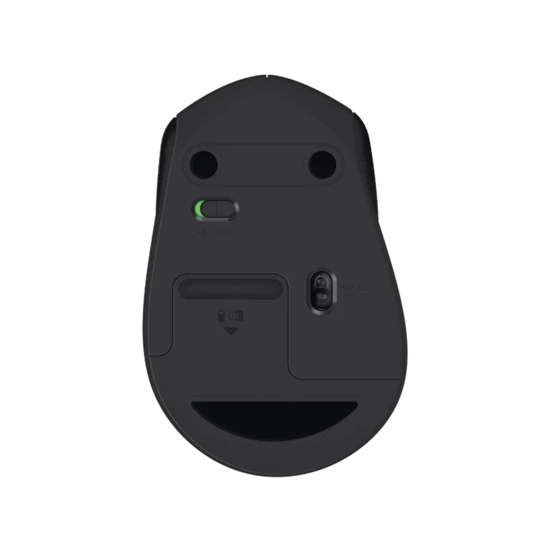 罗技logitechm330轻音鼠标无线鼠标办公鼠标右手鼠标带无线微型接收器