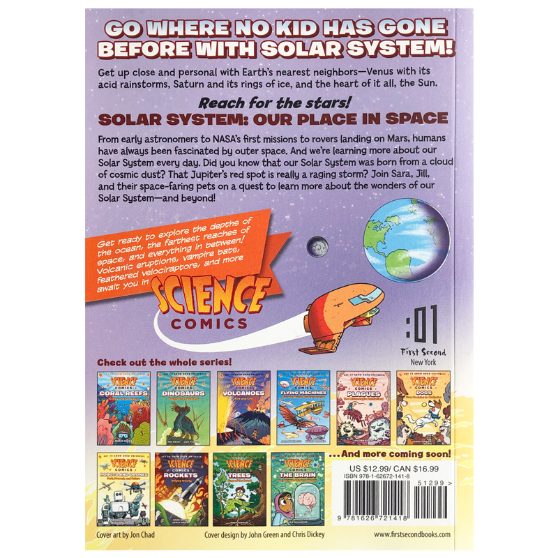 Coral Reefs 珊瑚礁 [正版]英文原版科普读物 科学漫画系列太阳系 Science Comics Solar高清大图