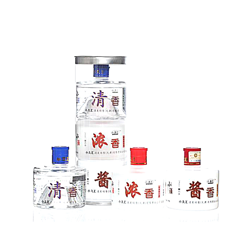 小酒汇 三香全酒清香 浓香 酱香型组合白酒100ml*3瓶42度
