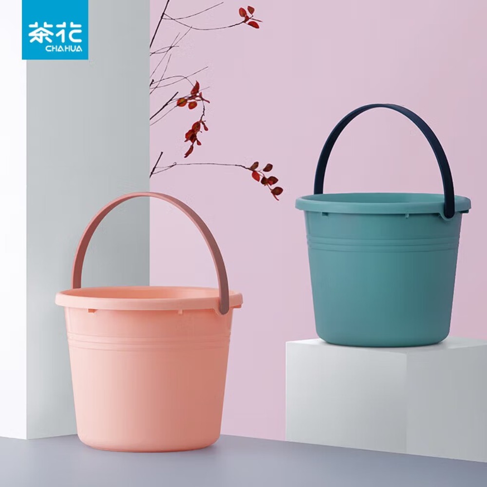 茶花(CHAHUA) 家用手提桶塑料桶大水桶 轻漾水桶 117001高清大图