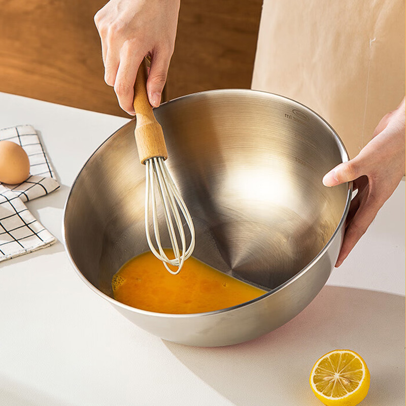 MAXCOOK美厨碗25cm304不锈钢硅胶底MCWA4669高清大图