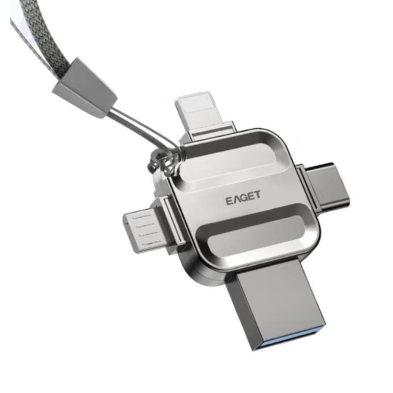 忆捷(EAGET)I71-128G USB3.0 Lightning Type-C MicroUSB口 苹果安卓华为手机高清大图