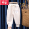 可莉允儿童秋冬加绒长裤男女童一体绒裤子宝宝外穿保暖裤童装新款条绒裤