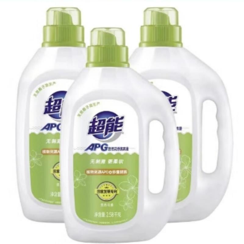 超能 2.58kg超能悠然花香APG洗衣液 无刺激更柔软高清大图