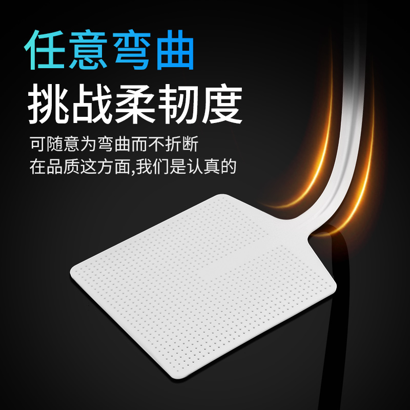 苍蝇拍塑料拍不烂大号加长加厚家用手动打蚊子灭蚊拍厨房灭蝇长柄 混色装[颜色随机/打坏包赔]2个装高清大图