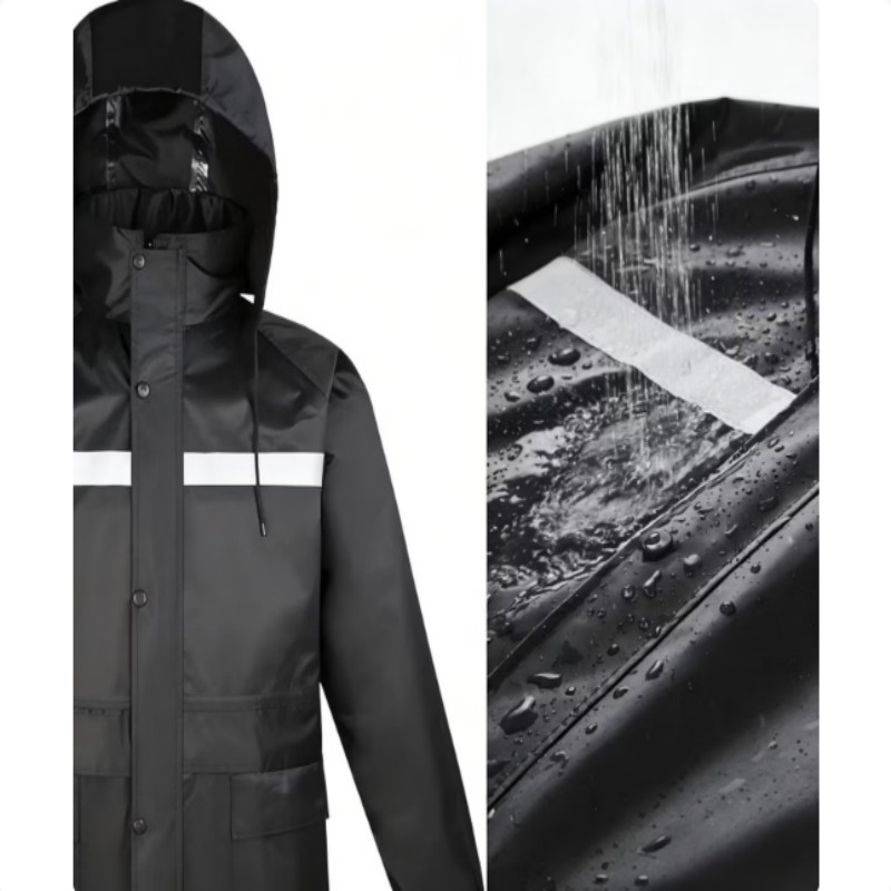 鼎鑫实业DXSY-112 分体式 雨衣 (计价单位:件) 黑色高清大图