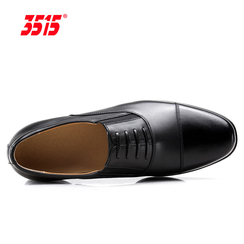 际华3515强人三接头皮凉鞋男商务正装真皮休闲透气三尖头低帮皮鞋
