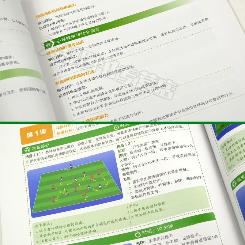 全国青少年校园足球示范课教案小学六年级青少年足球教学书籍足球智商足球竞赛规则足球战术足球教材教学视频足球书籍足球训练
