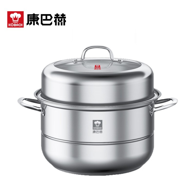 康巴赫好滋味不锈钢复底蒸锅30cmLPB-Z30H30cm