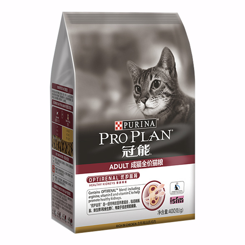 冠能成猫粮400g去毛球护肠胃成年猫粮布偶猫加菲猫粮