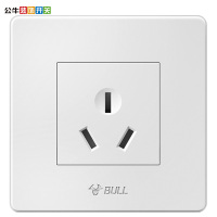 公牛(BULL) 开关插座 16A大功率热水器空调用86型三孔墙壁电源插座G07Z104