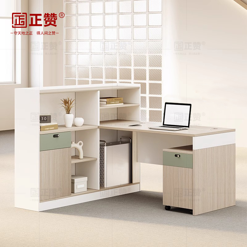正赞 办公桌电脑桌屏风桌 1500*1400*1050mm高清大图