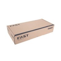 FAST迅捷FS24 24口双12口交换机 路由器分线器网线分流器稳定家用 高速百兆网络交换机 机架式钢壳100兆交换器