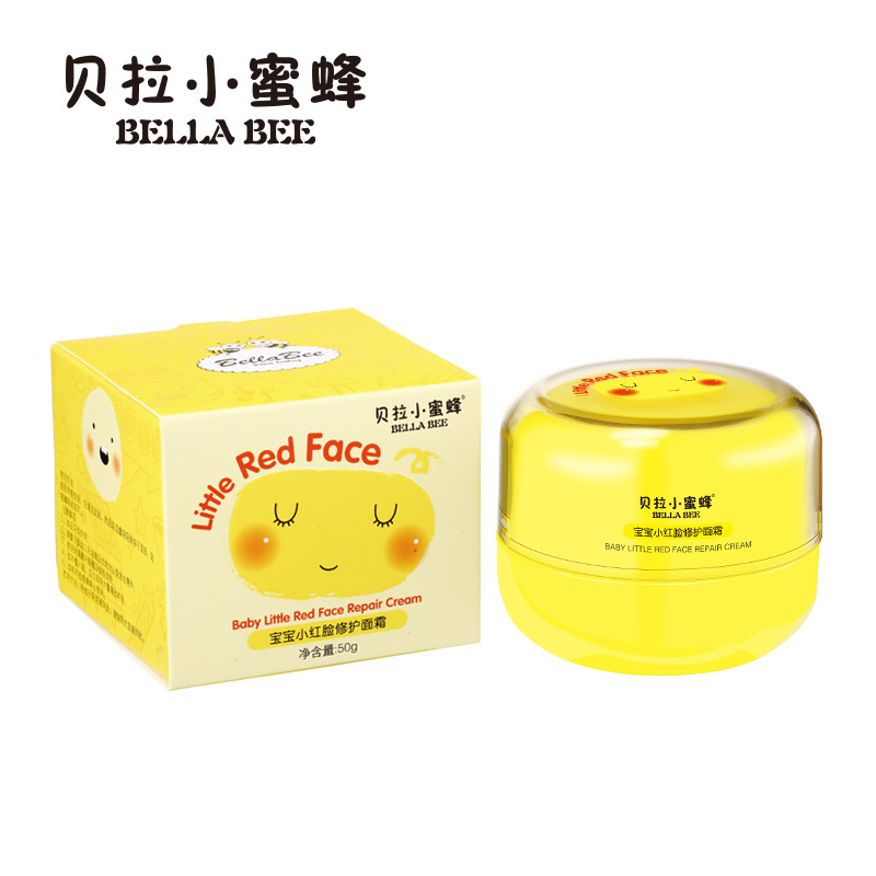 贝拉小蜜蜂(BELLABEE)宝宝小红脸修护面霜 50g 婴童面霜 护脸