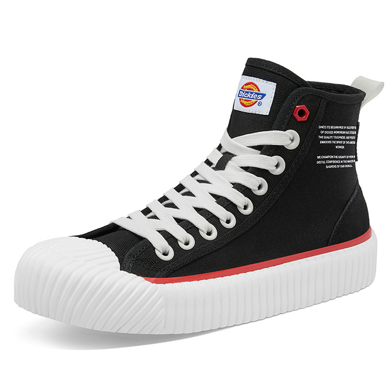 dickies帆布鞋高帮男女鞋新款百搭休闲鞋板鞋潮情侣鞋视频