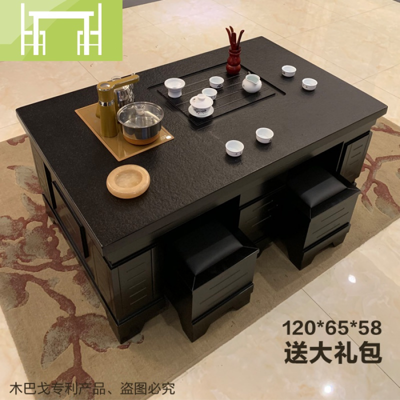 逸家伴侣茶几整块火烧石茶几逸家伴侣功夫茶几全自动上水带茶具组合实木多功能泡茶台火烧石茶桌茶道机 价格图片品牌报价 苏宁易购值的家装专营店