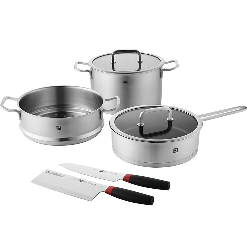双立人家用多功能五福临门厨具套装5件套 ZW-C139/1017060