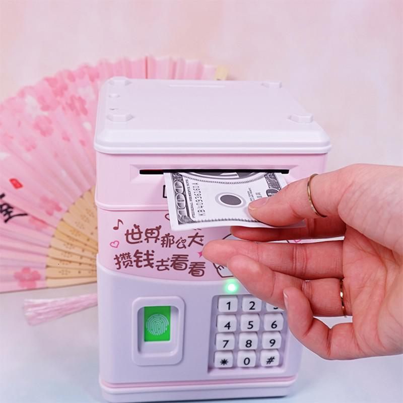 儿童储蓄存钱罐防摔家用不可取只进不出密码箱大人用网红女生可爱 三维工匠 全新音乐指纹款-电池-存钱狗储蓄罐高清大图