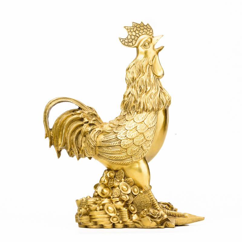 美帮汇铜公鸡摆件铜 金钱福字鸡金鸡报晓公鸡模型鸡摆件大公鸡高清大图