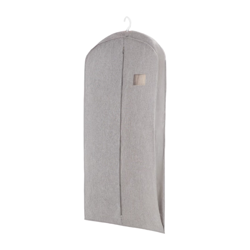 胜帐防尘罩牛津防尘袋挂式家用衣服防尘套 简约灰【立体款】50*80cm
