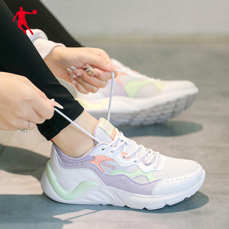 乔丹女鞋2022春夏季新款运动鞋跑鞋网鞋正品学生休闲跑步鞋子