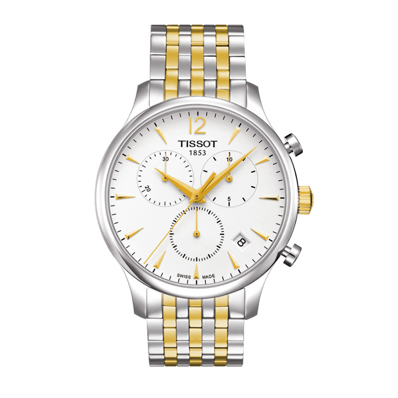 天梭(TISSOT)俊雅系列 时尚 石英男表 金属钢带皮带 男士手表 T063.617.11.037.00 石英表 男