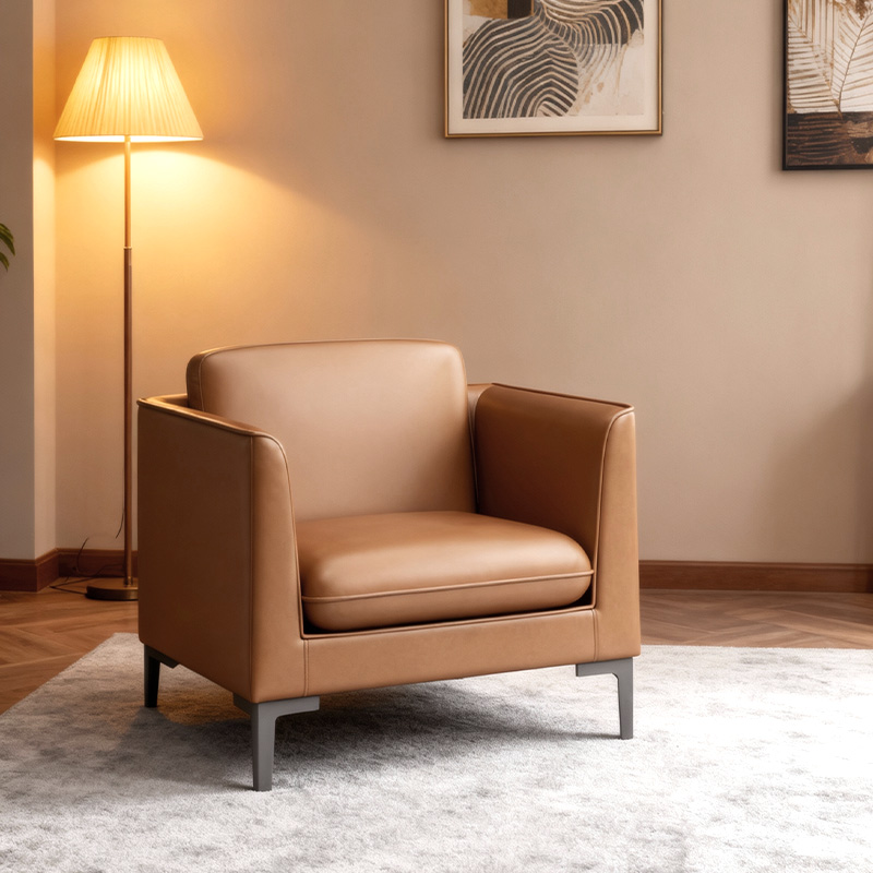 夸汌 皮革沙发 780*780*800mm 张高清大图