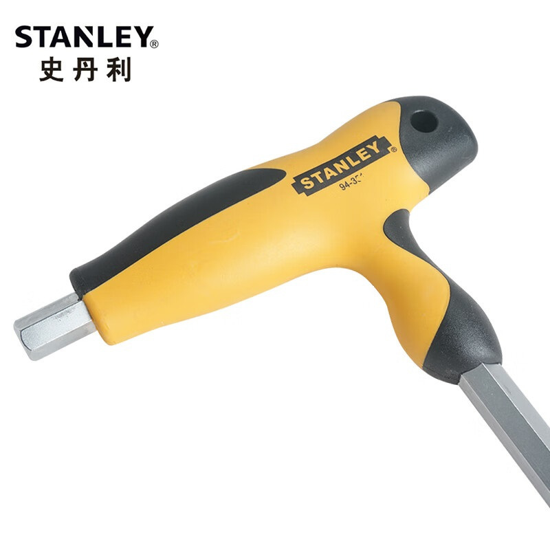 史丹利(STANLEY)94-346-23 4MM -平头 公制T形内六角扳手 拐杖型六棱扳手 支