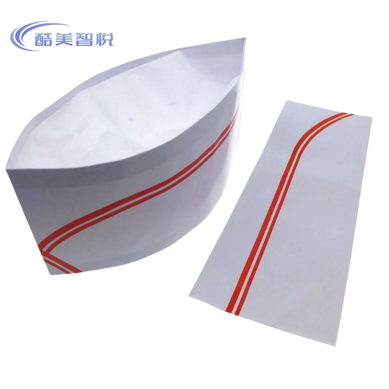 酷美智悦 一次性纸质厨师帽29*10cm20个 KM-JZ526 包