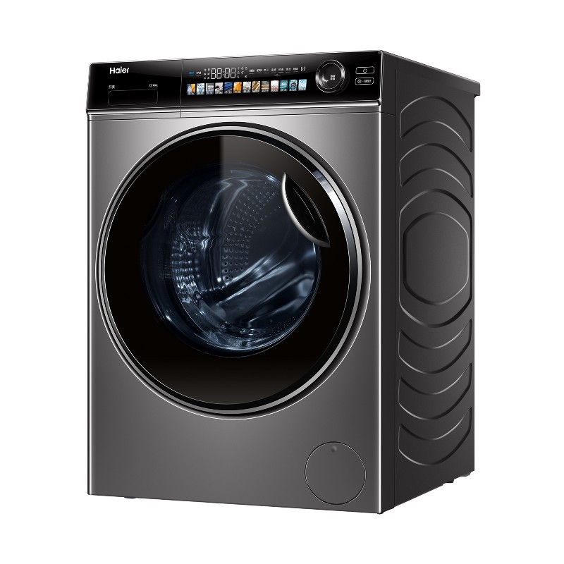 海尔10kg智能投放洗烘一体机xqg100hbd14336lu1玉墨银