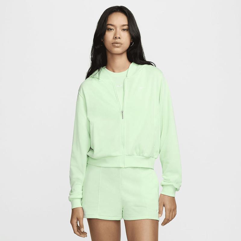 Nike轻薄透气宽松运动夹克女款休闲潮牌城市通勤家居外套 Vapor_Green/Sail XL