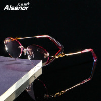 ALSENOR/艾森诺自动变焦智能老花镜女日本进口镜片远近两用渐进多焦点老花眼镜2145
