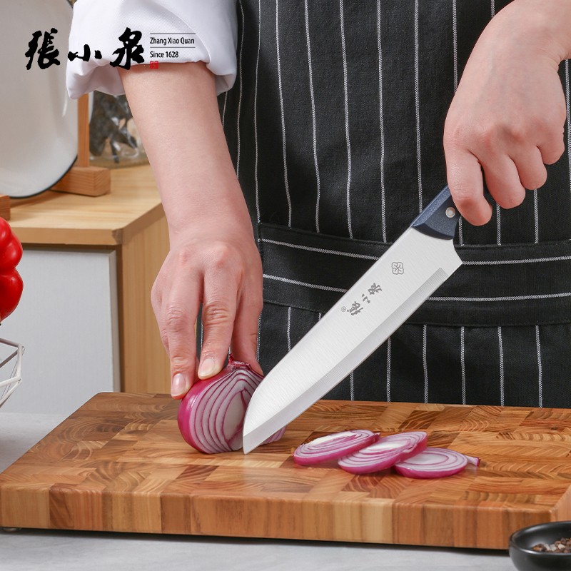 张小泉 D40610100 锋木系列套装刀具六件套 家用菜刀 水果刀 磨刀棒高清大图