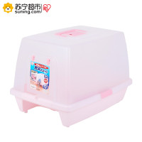 爱丽思(IRIS) 猫厕所 环保防臭全封闭猫砂盆 SN-620 粉色