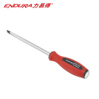 力易得(ENDURA)5x100mm一字橡塑穿心螺丝批 敲击螺丝刀改锥起子带磁穿心批 E6402 2把装/件 1件