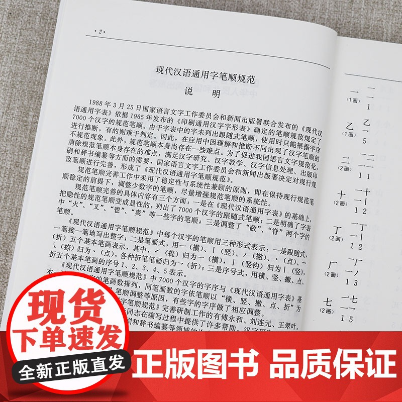 现代汉语通用字:笔顺规范(16K 453页)现代汉语通用字表规范字典通用规范汉字字典汉字笔顺规范书籍高清大图