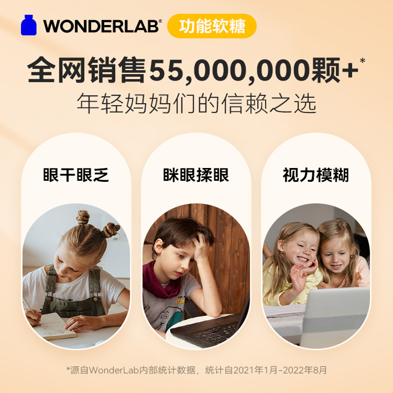 WonderLab叶黄素酯软糖6片*5袋