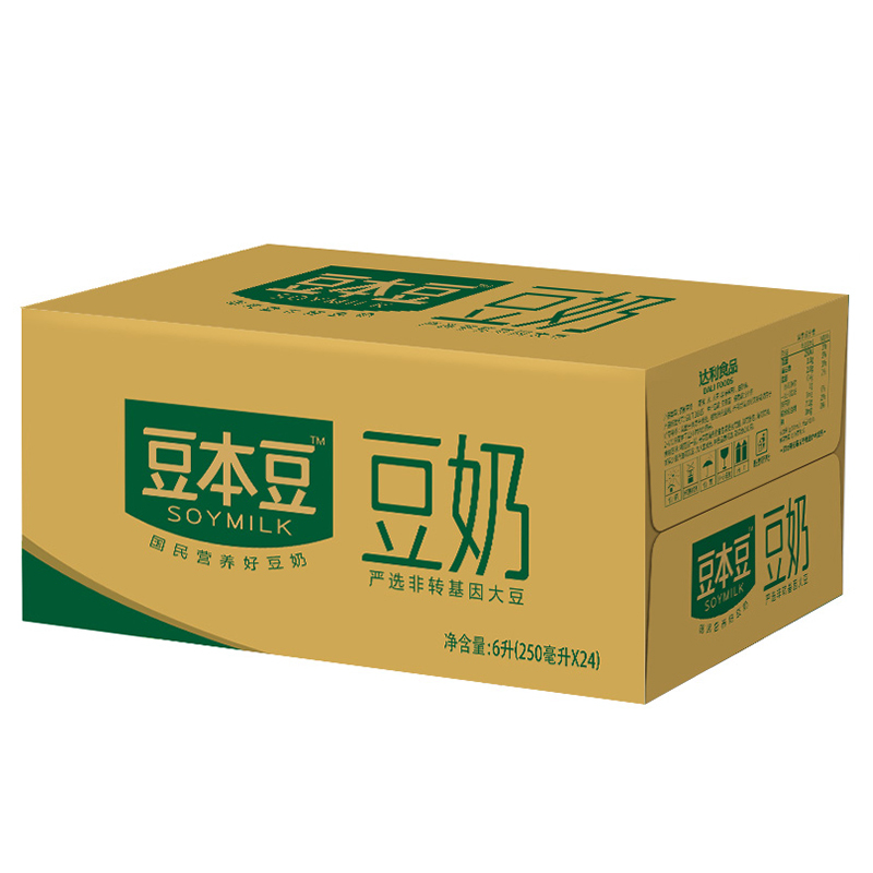 豆本豆 豆奶 250ml*24包 6000ML 箱装(新老包装随机发货)