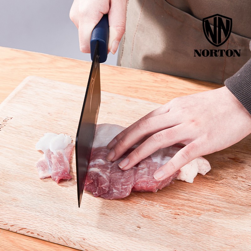 诺顿(NORTON) 5GBLN005 砍骨刀+厨师刀+水果刀+多用剪+收纳底座 布兰妮厨房工具5件套高清大图