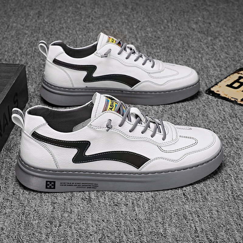 梵克公牛网红小白鞋休闲鞋男低帮鞋 2020男鞋板鞋夏季潮男韩版百搭