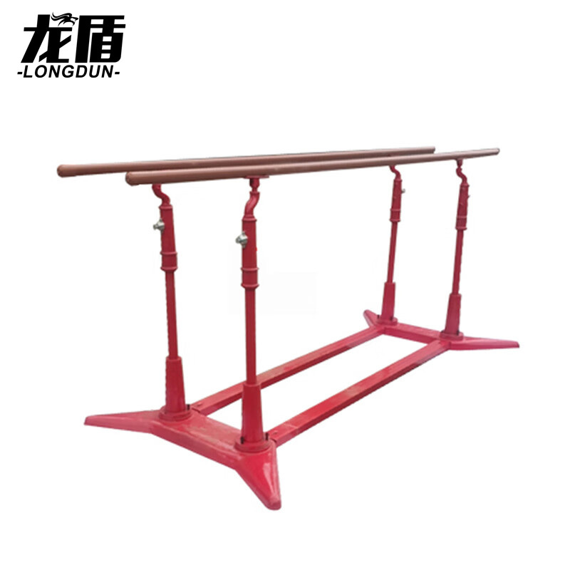 龙盾燕尾式双杠 户外引体向上锻炼设备体能健身训练器材红色