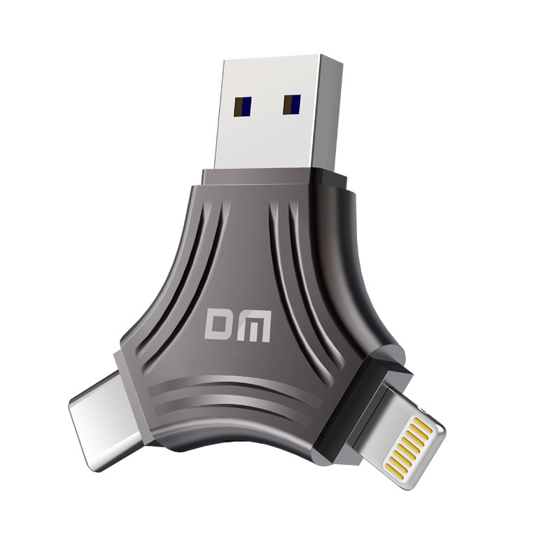 大迈(DM)ST680-256G 苹果Type-cUSB三合一手机电脑两用 U盘 (计价单位:个)黑色高清大图