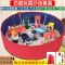 五彩石玩具沙 80围栏+垫+收纳袋[无其他赠品] 决明子玩具沙池套装儿童家用五彩石沙仿瓷沙可折叠围栏玩沙漏挖沙