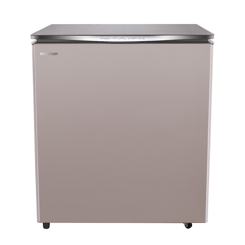 苏宁物流配送容声冷柜bdbc160mgy新婵娟金家用卧式冰柜bdbc160mgy钛空