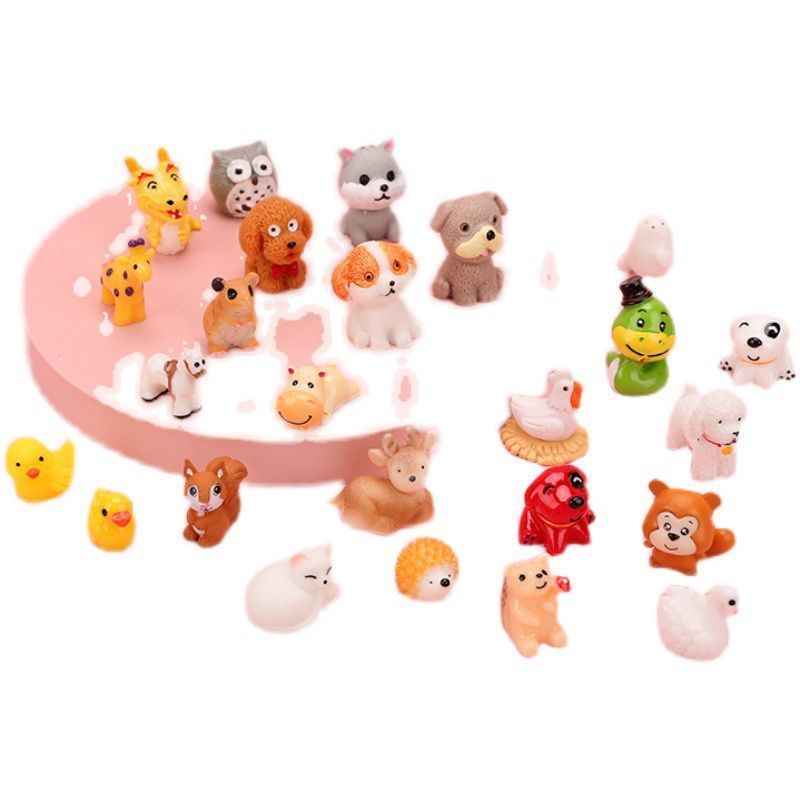 20个动物盲袋不重复1个盲盒微缩小动物系列盲袋盲盒仿真迷你狗鸭子