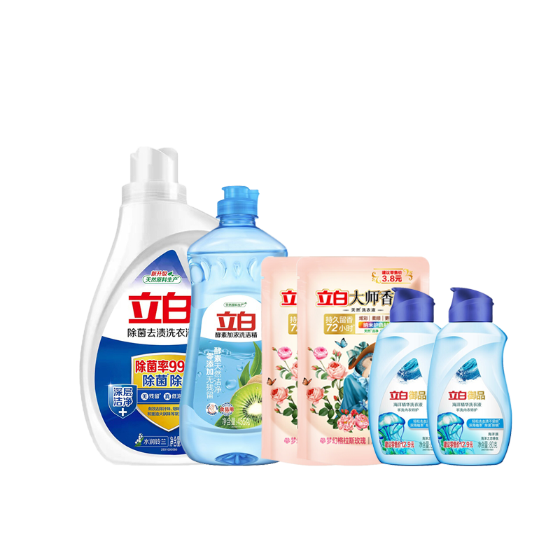 立白 除菌洗衣液 1.05kg洁净六件套 (1865g)高清大图