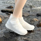 敏胤 MY-3001低帮乳胶雨套靴防水鞋套男女通用M码 白色[32-40码]